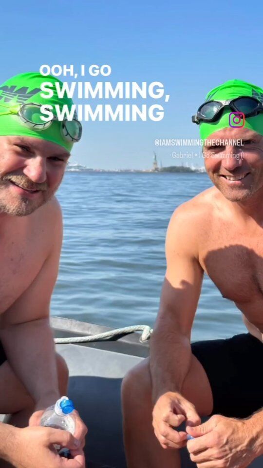Thanks to @iamswimmingthechannel here we have some footage of our two brave warriors as they begin their epic swimming challenge.

Keep sending in your support in the form of comments, or better still, donations.

There's a link on the boys Instagram page.

#RichmondRugby #HeaviesFoundation #defibrillators #JustKeepSwimming #aseriesofextraordinaryevents